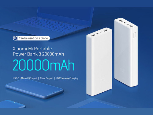 پاوربانک شیائومی مدل PLM18ZM ظرفیت 20000 میلی آمپر ساعت