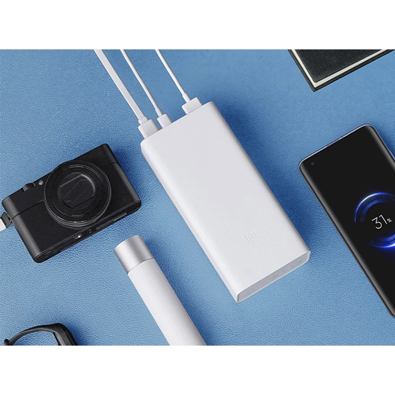 پاوربانک شیائومی مدل PB3018ZM ظرفیت 30000 میلی آمپر ساعت