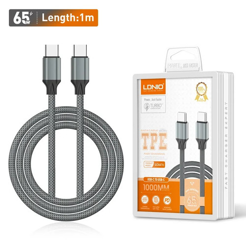 کابل تبدیل Type-C به Type-C برند LDNIO مدل LC441c طول ۱متر