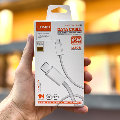 کابل شارژ الدینیو Type-C به Type-C مدل LC901C