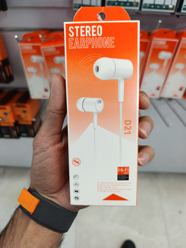 هندزفری سیمی دوگوشی مدل D21