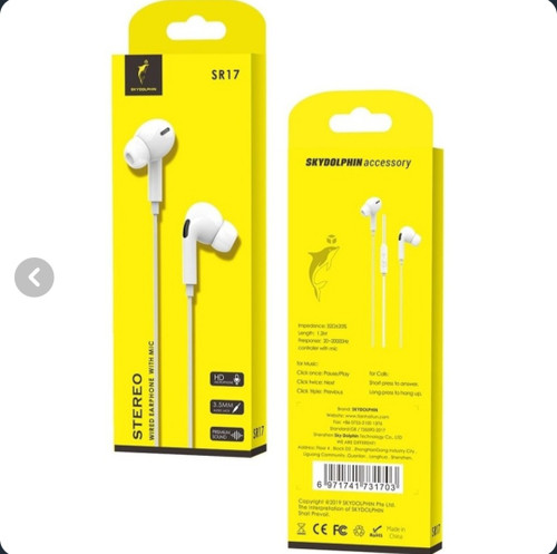 هندزفری با سیم اسکای دلفین مدل SR17