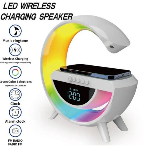 اسپیکر G63 وایرلس شارژ | اسپیکر ساعت دار کنار تخت | چراغ خواب RGB | اسپیکر بلوتوثی رومیزی | خرید اقساطی | ارسال فوری