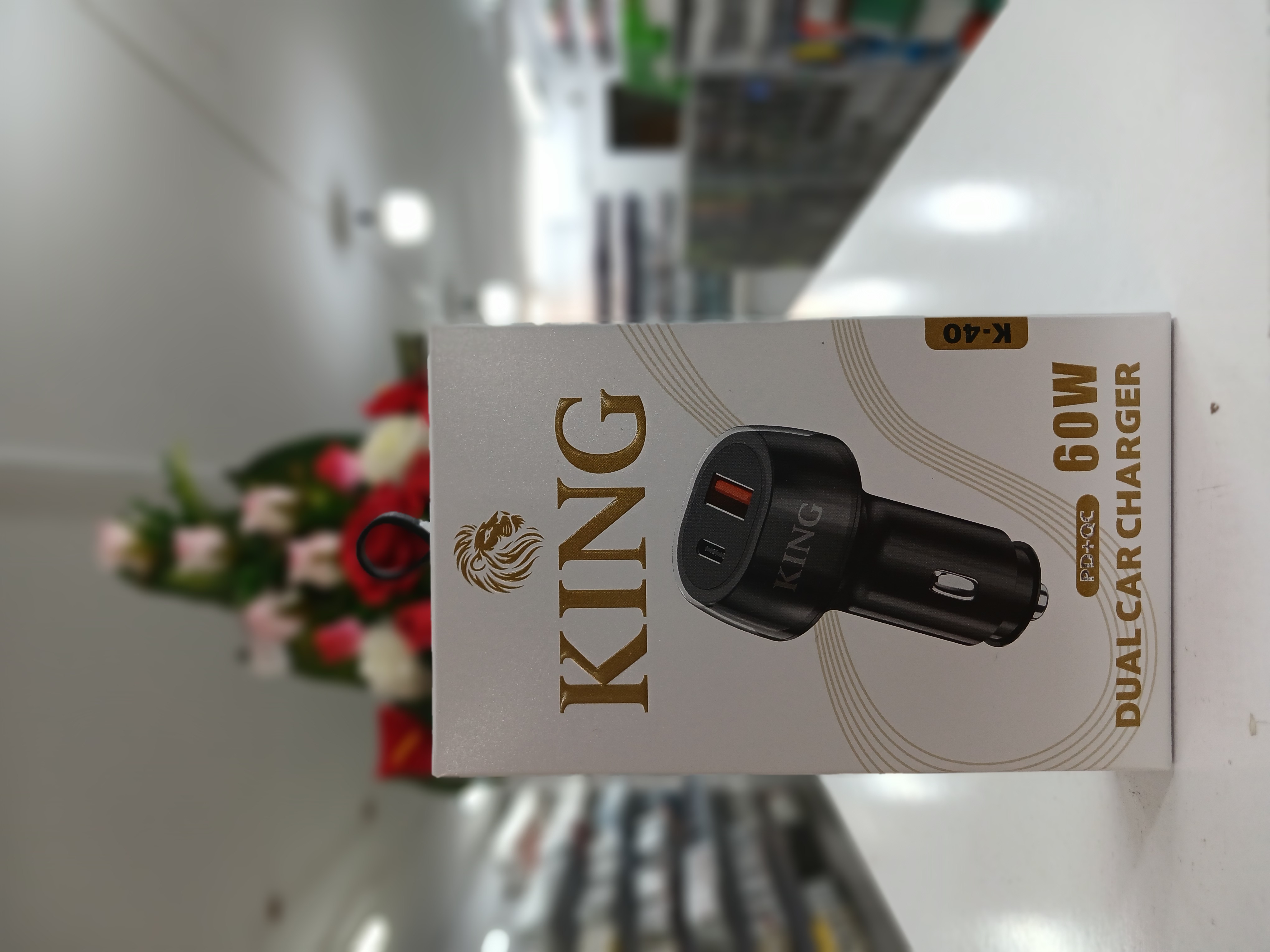 فندکی فست شارژ ۶۰ وات خودرو با PD و QC3.0 | دو پورت Type-C و USB + چراغ لایت زیبا | خرید اقساطی و ارسال سریع